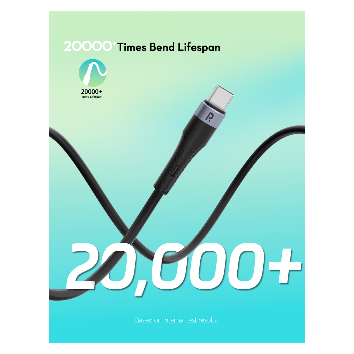 RAVPower RP-CB1038 60W C-C Cable 1M - Black - ASIS