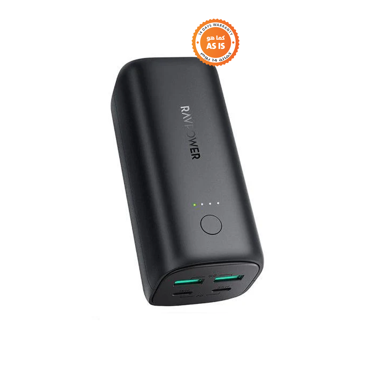 RAVPower RP-PB208 20000mAh PD 50W 4 Port PowerBank - Black - ASIS