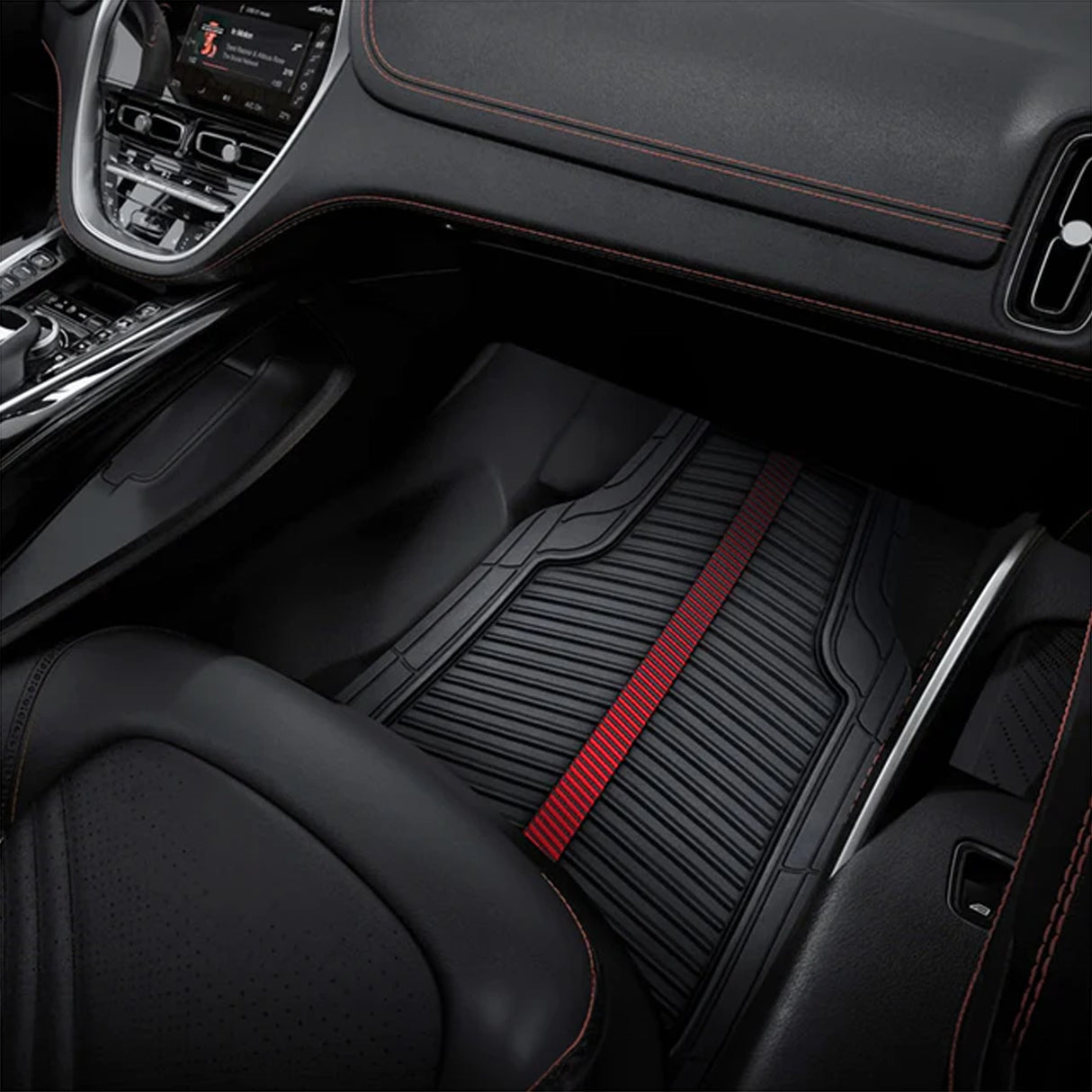 ريد بول ريسينج – طقم دواسات سيارة للظروف القاسية، 4 قطع – أسود/أحمر