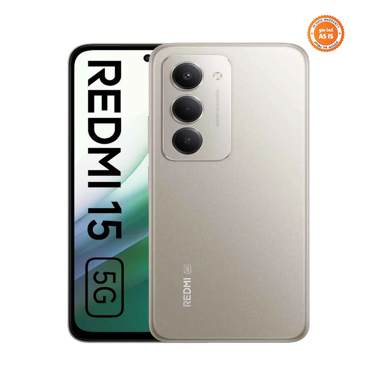 Redmi 15 5G 8GB RAM 256GB ROM - Titan Gray - ASIS