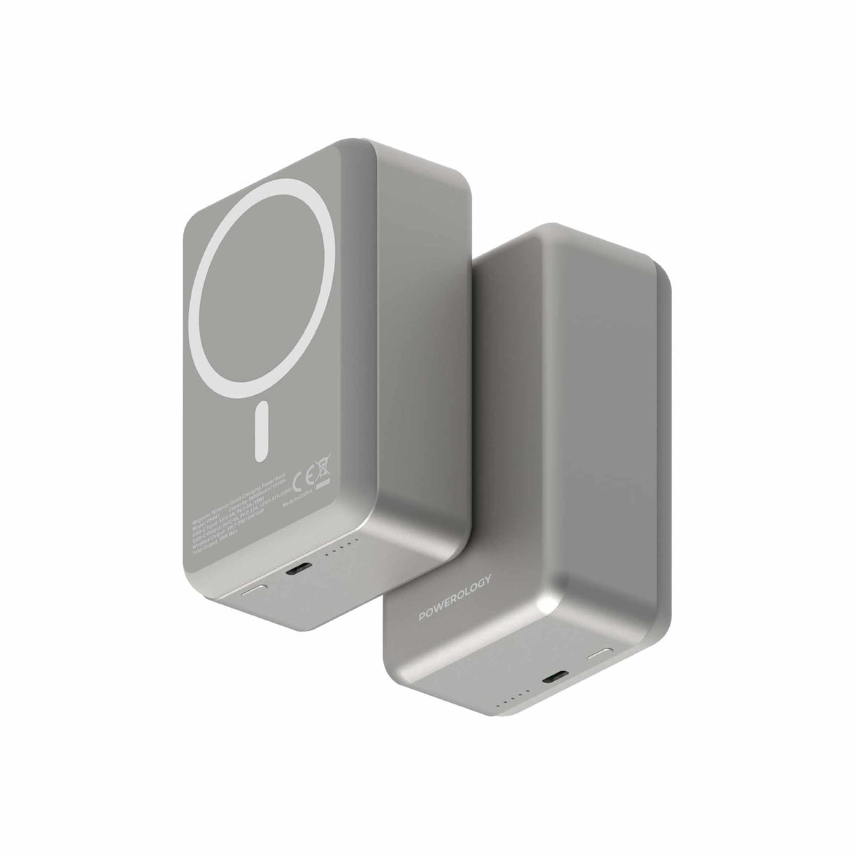 باورولوجي باور بانك مغناطيسي ماجسيف من الألمنيوم بسعة 30000 مللي أمبير