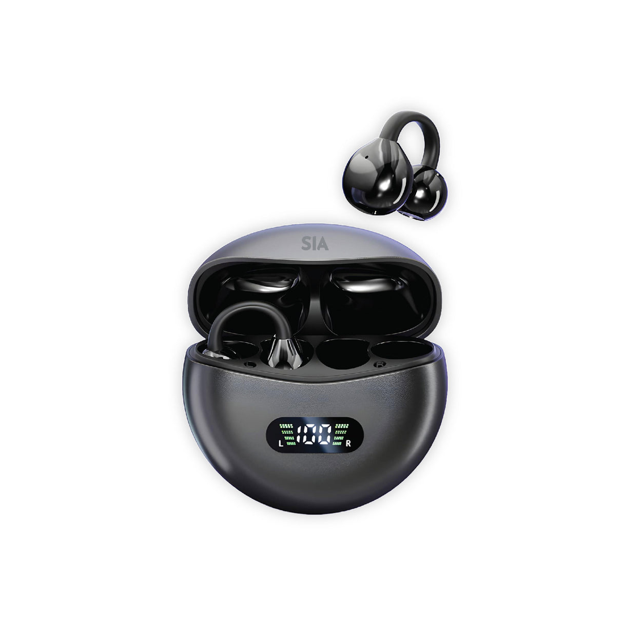 SIA True Wireless Stereo Mini Air Flow Buds - Black - Zayoom