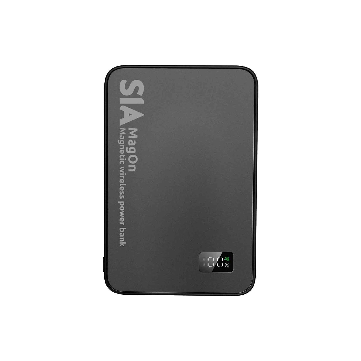 SIA Magnetic Power Bank Metal Body PD 20W - Wireless Charging 15W 5000mAh - Black - Zayoom
