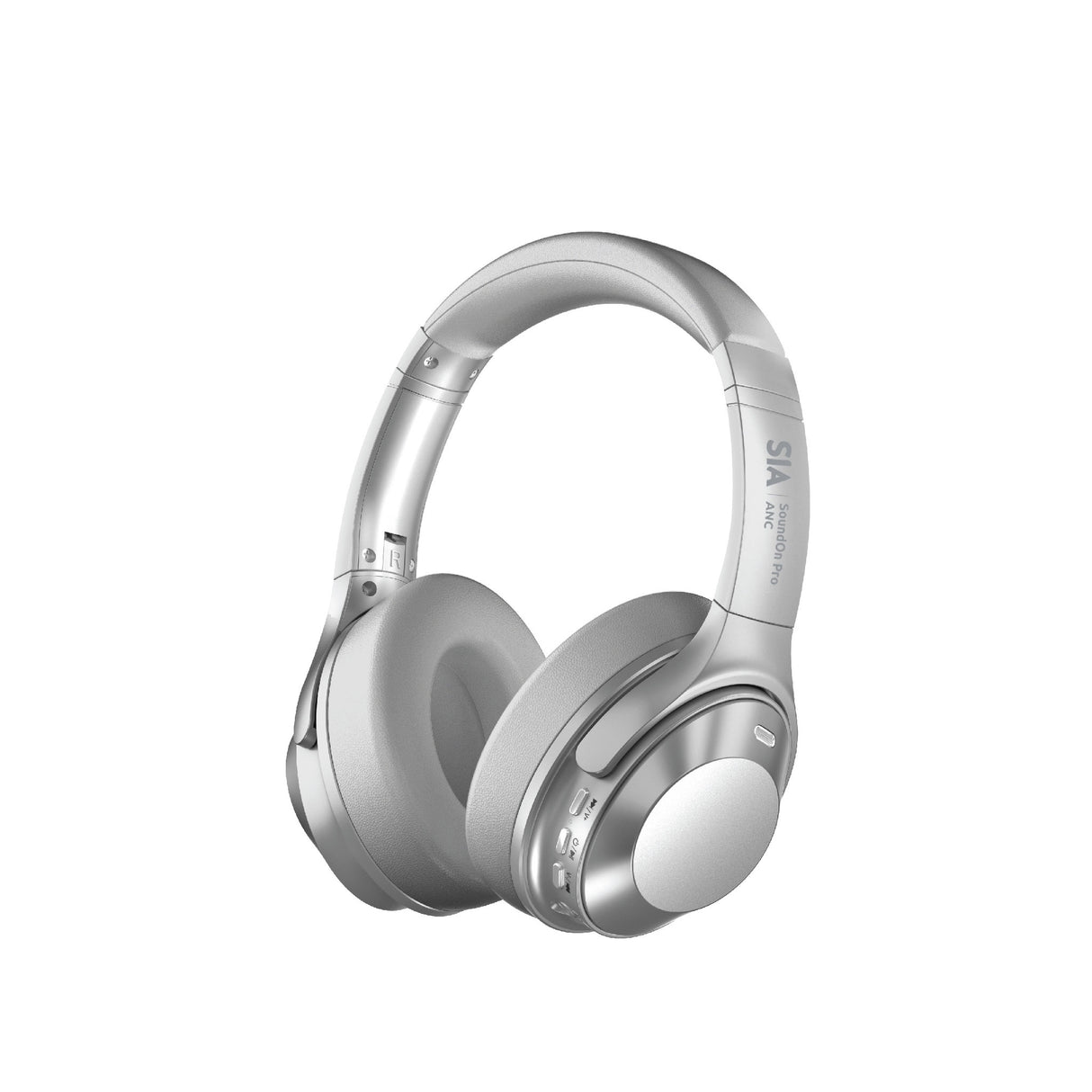 SIA Wireless Headphones For Music/Gaming With ANC -Silver - Zayoom