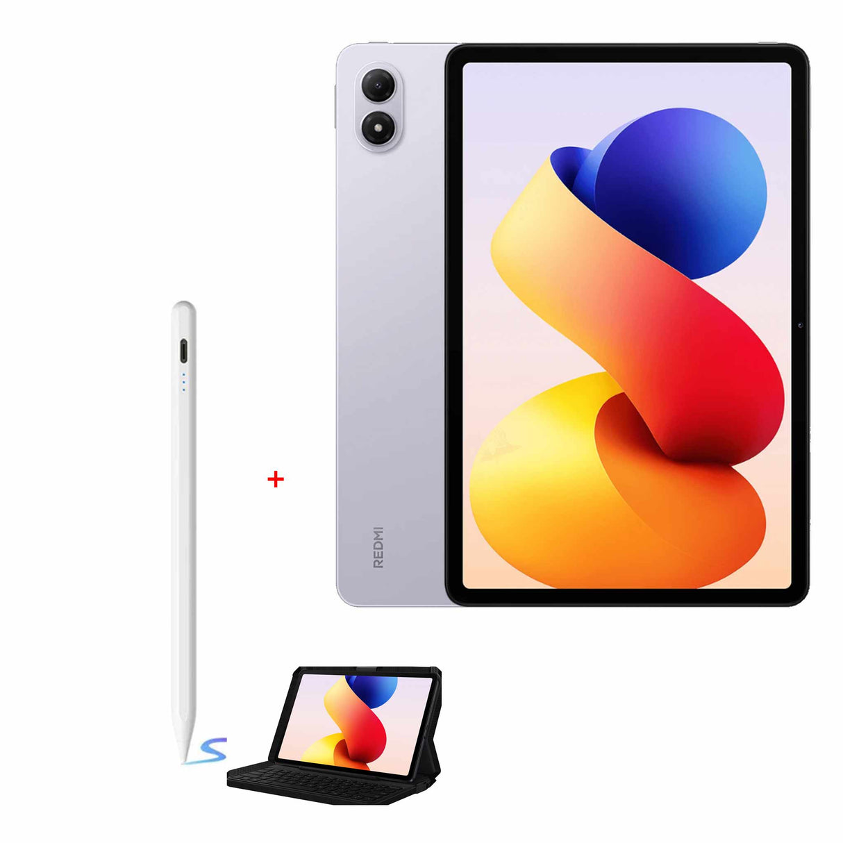 ريدمي باد 2 برو مع لوحة مفاتيح أرجوانية أرجوانية 8 جيجابايت رام 256 جيجابايت روم + قلم سيا