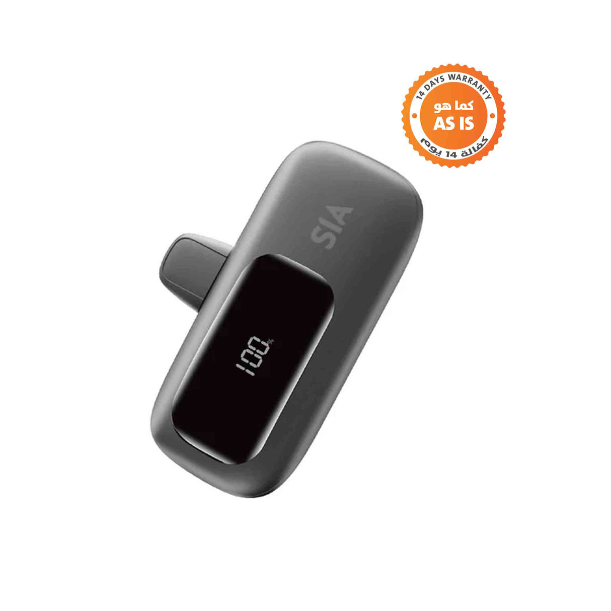 SIA Mini Power Bank Type-C Plug PD 20W 5000mAh - Black (ASIS)