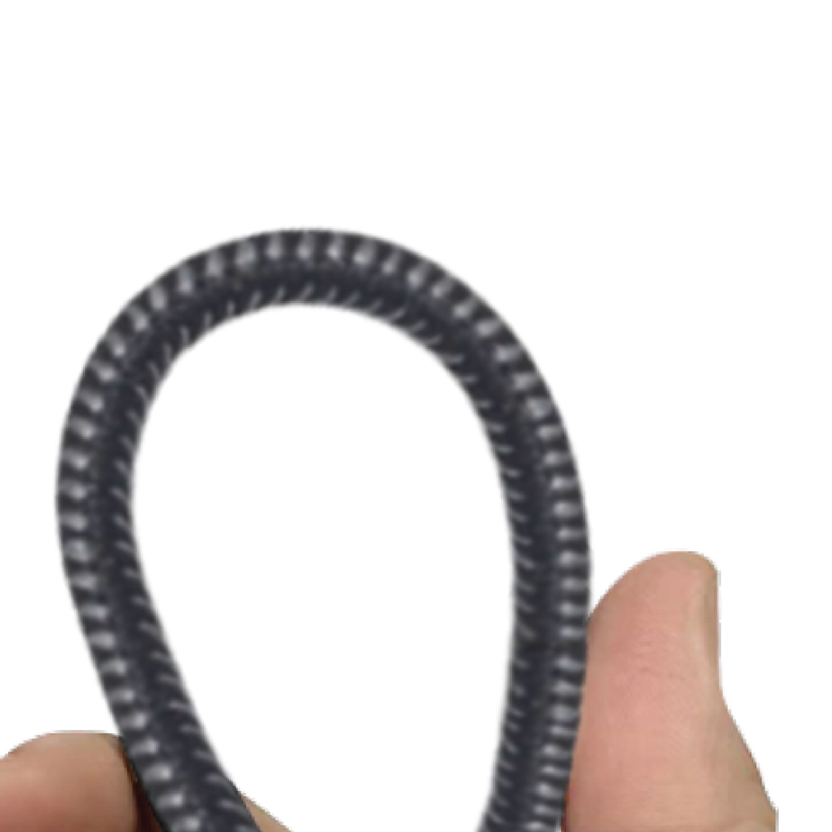 SIA power link Fabric Braided Type C - Type C Lanyard Cable 60W 30 CM - Black - Zayoom