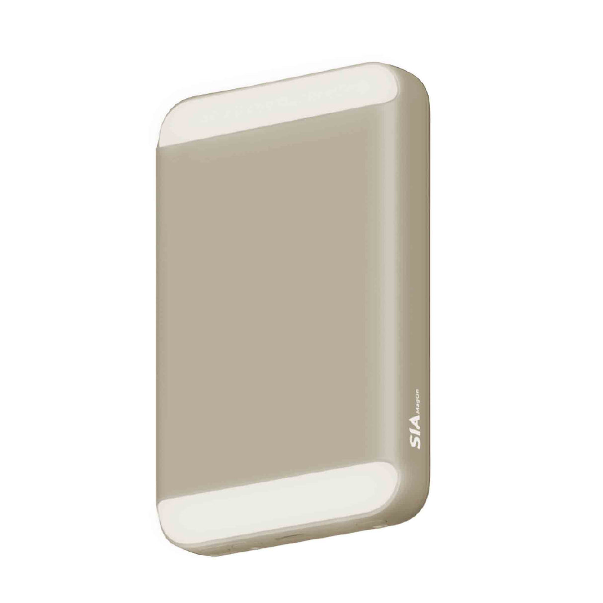 SIA MagOn SIPBMG8LD-BEG Magnetic Power Bank PD 20W - Wireless Charging 15W With LED Light 8000 mAh - Beige - Zayoom