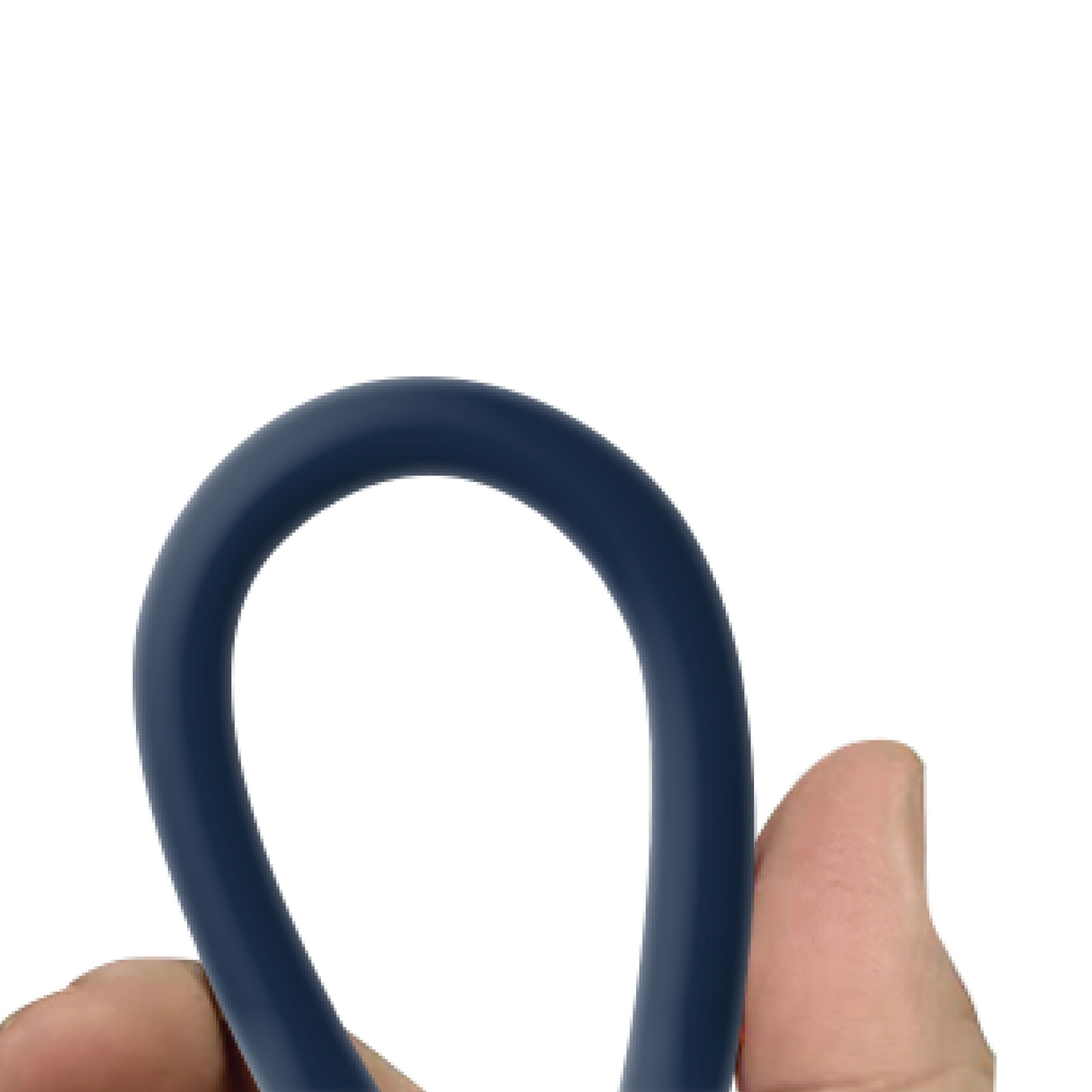 SIA Power Link Soft Rubber Type C - Type C Lanyard Cable 60W 30CM - Navy Blue - Zayoom