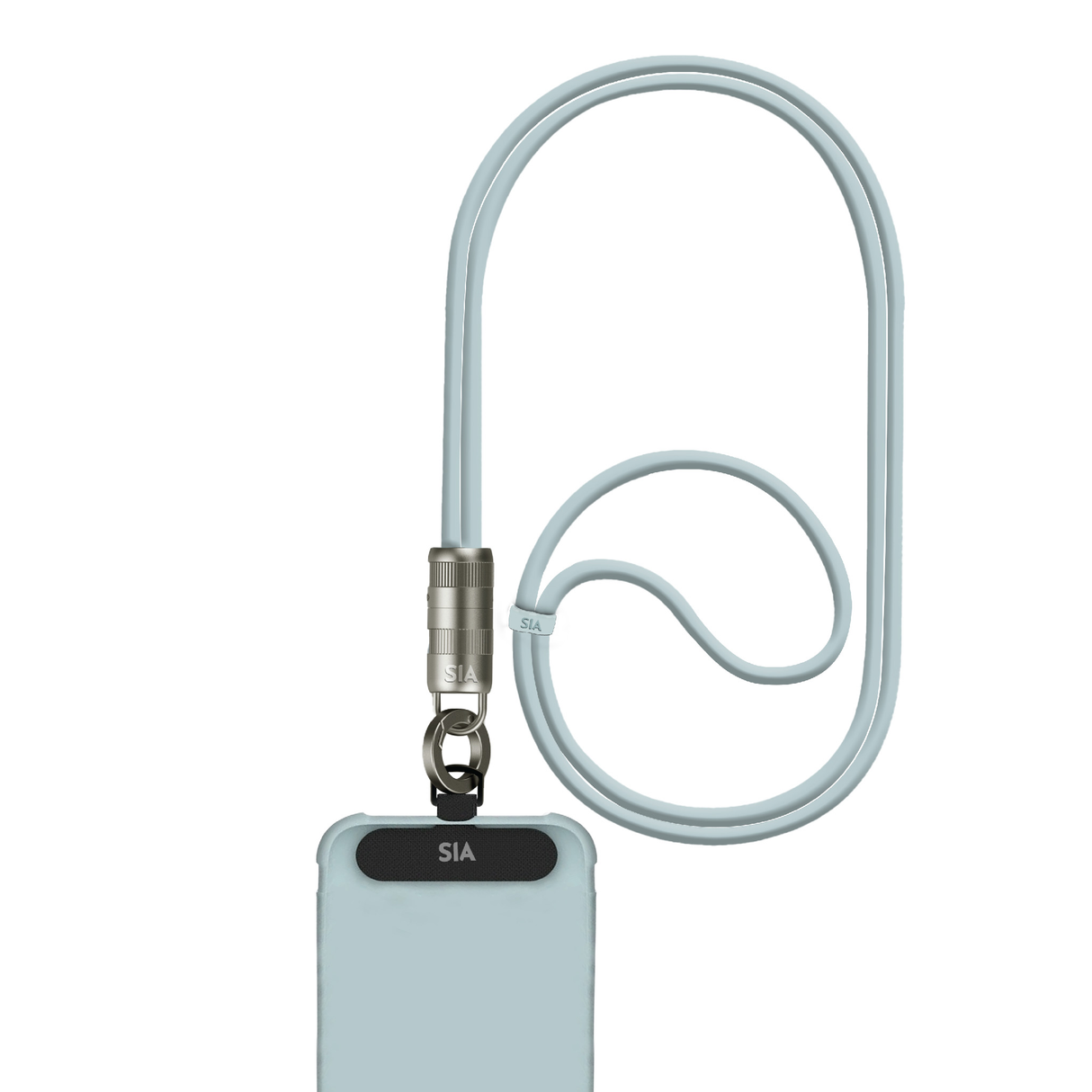 SIA Power Link Soft Rubber Type C - Type C Lanyard Cable 60W 1.2M - Light Blue - Zayoom