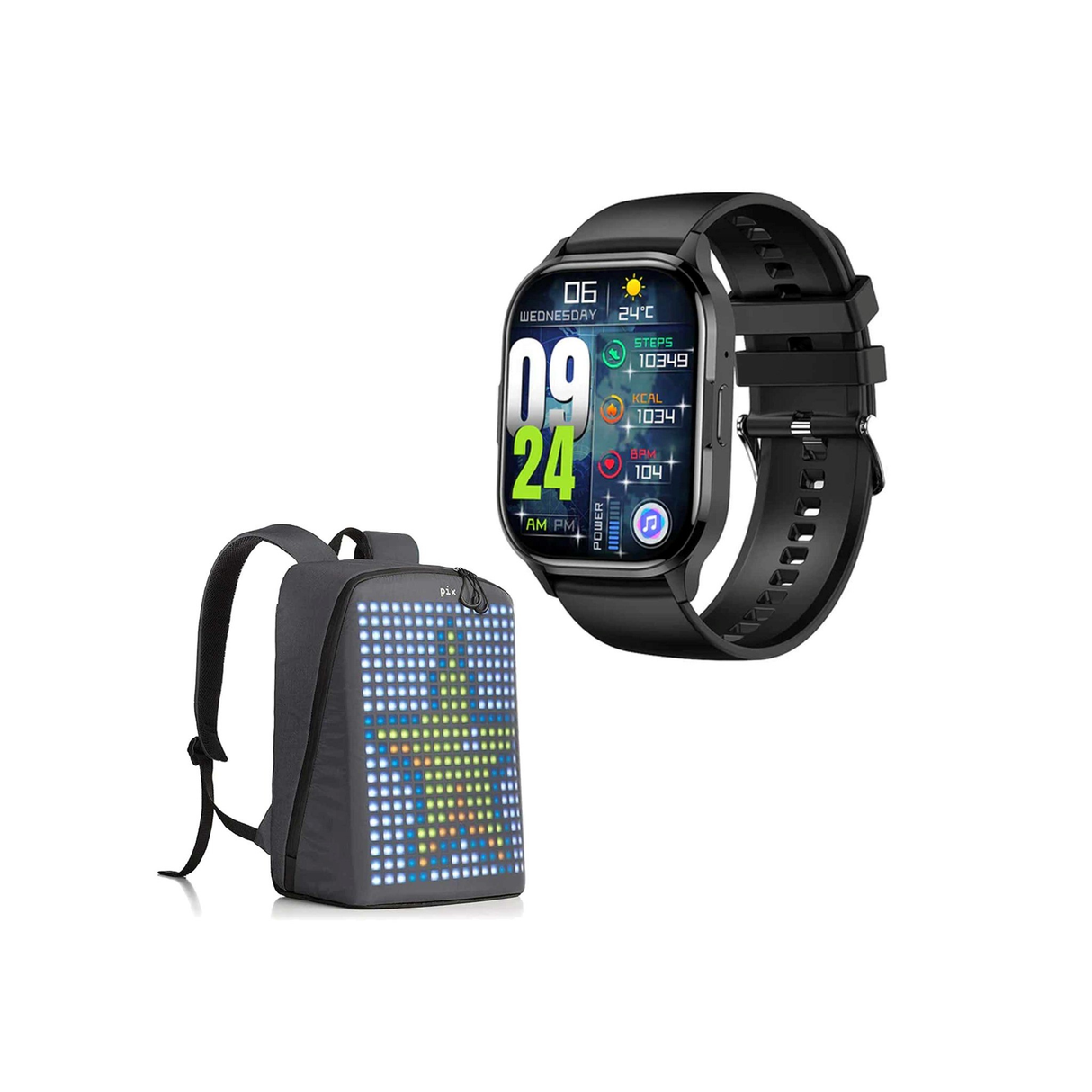 SIA Ultra Watch S - Black With Backpack Gray