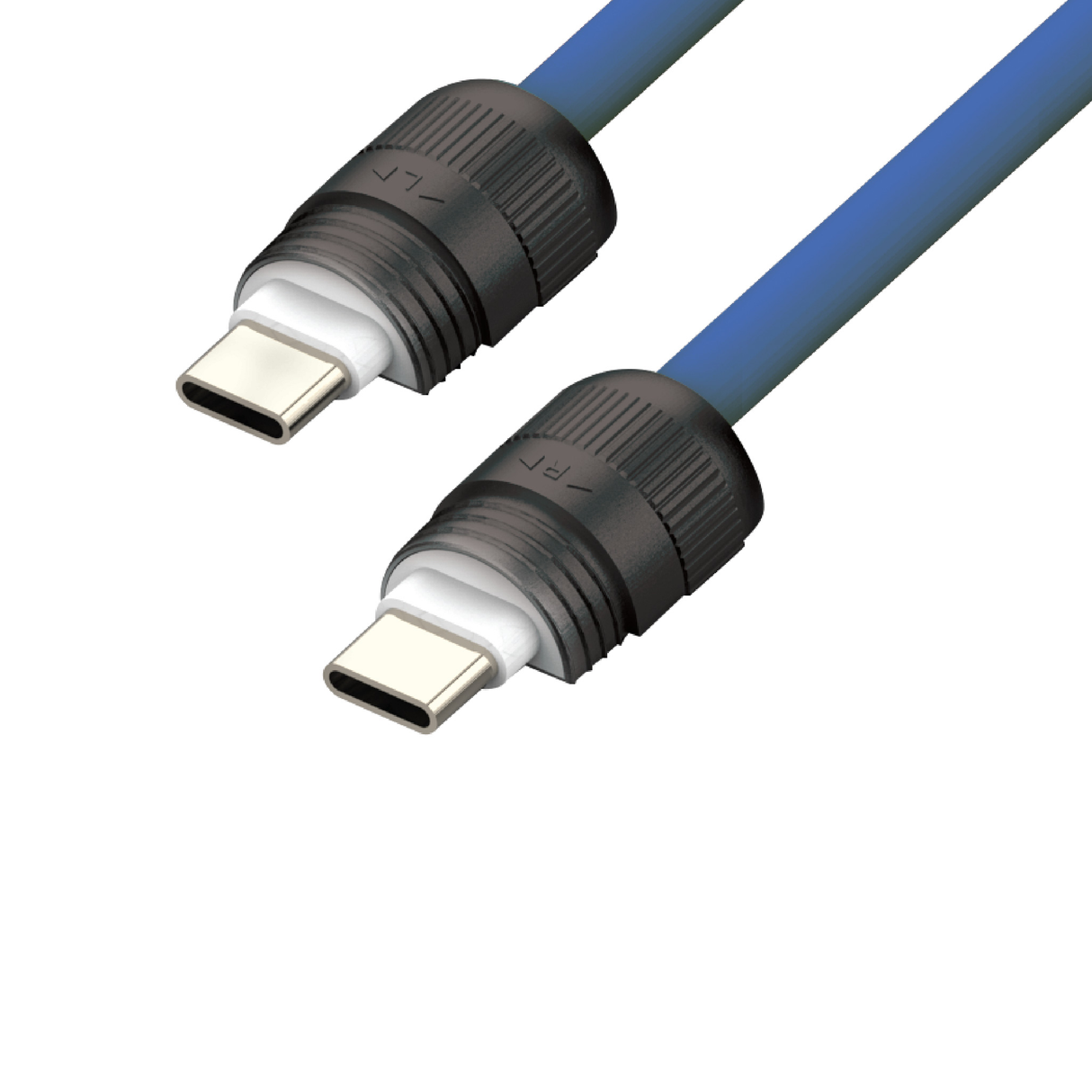 SIA SOFT RUBBER TYPE C - TYPE C LANYARD CABLE 60W 1.2M NAVY BLUE - Zayoom