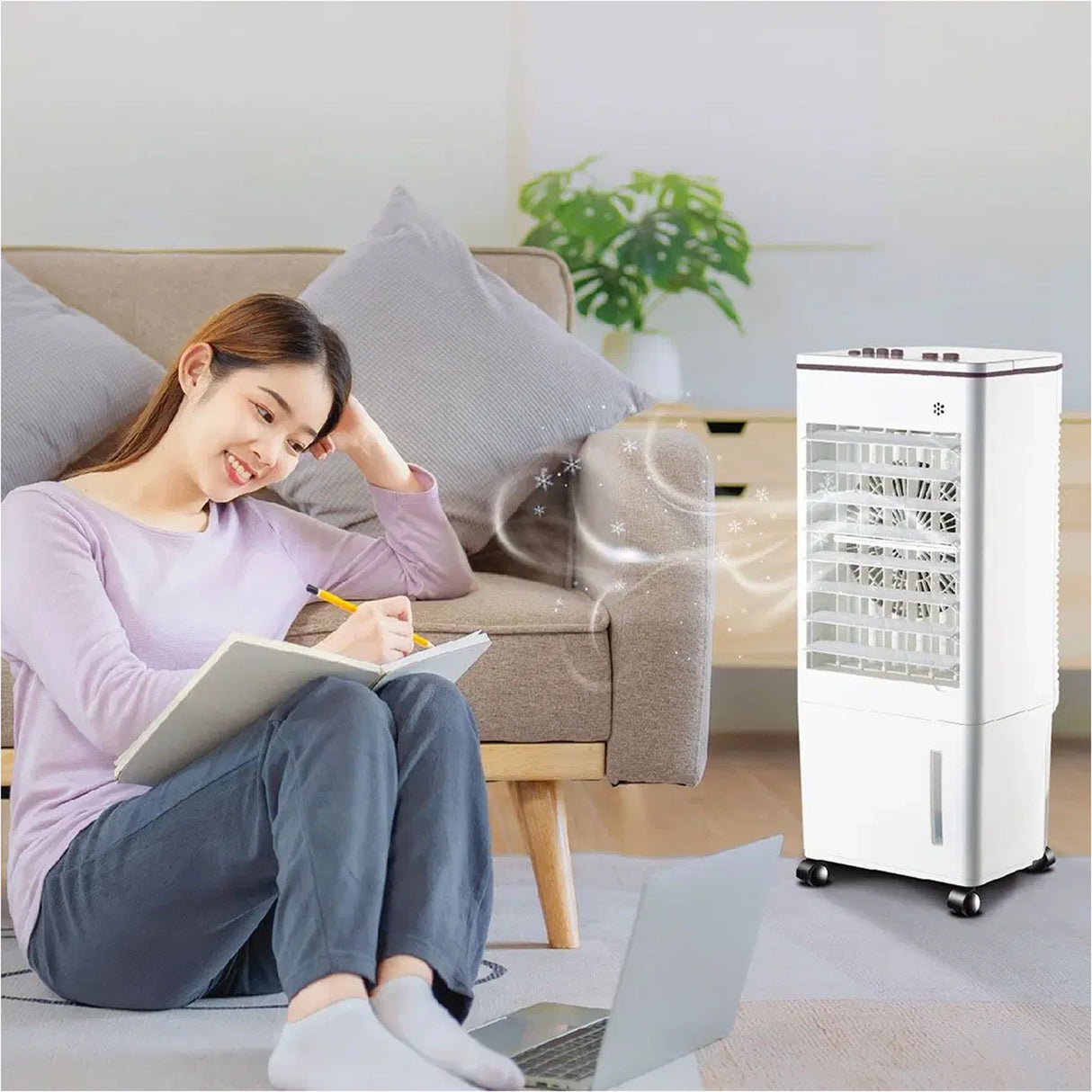 SUMO Portable Air Cooler 8L Capacity 3 Speed Control Wheels - SM-138