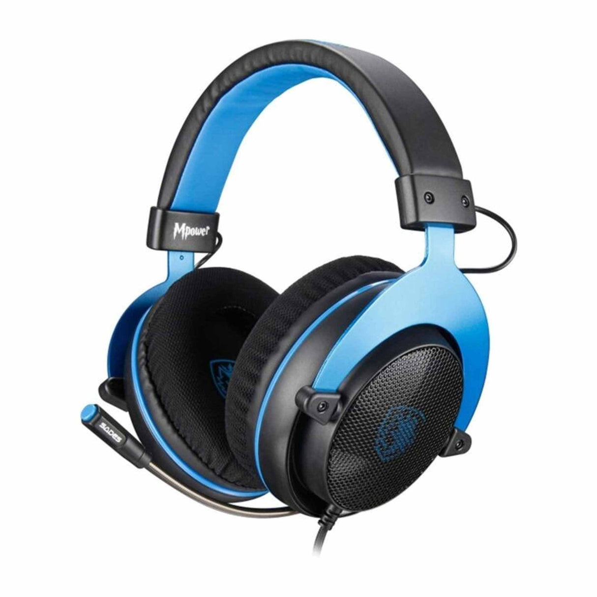 Sades M-Power - Wired - Gaming Headset 7.1 - Black & Blue - Zayoom