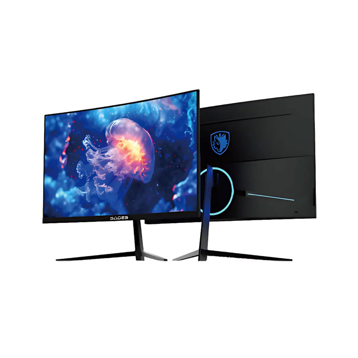 Sades NC-Pelagia 24 Inch FHD VA - 200Hz - 0.5ms - HDMI 2.1 Curved Gaming Monitor - Black