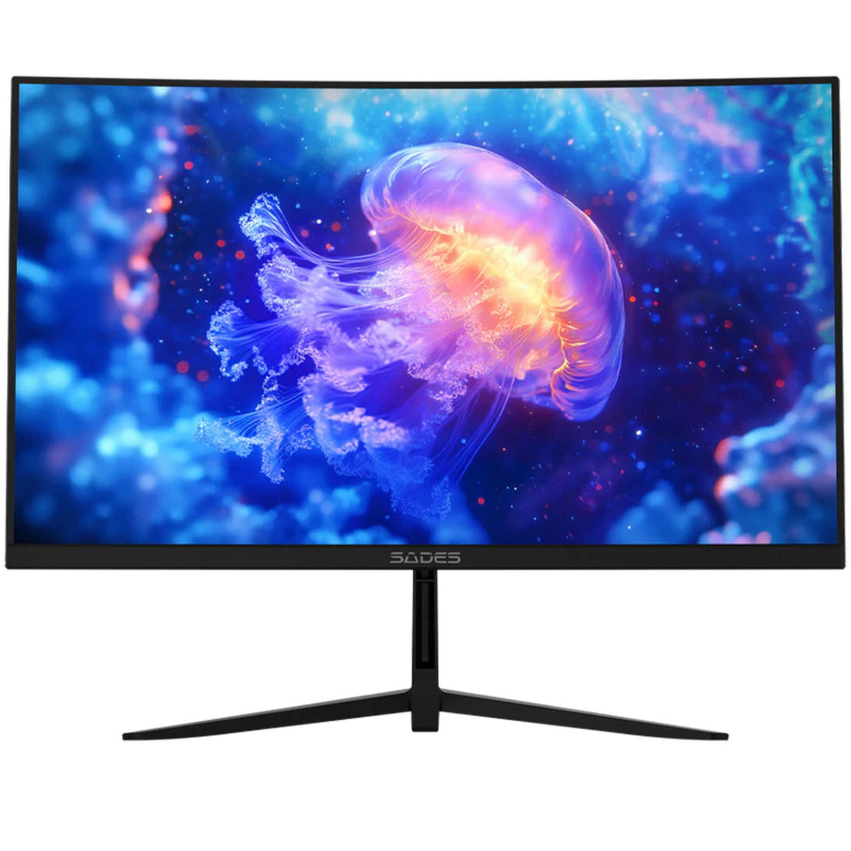 Sades NC-Pelagia 24 Inch FHD VA - 200Hz - 0.5ms - HDMI 2.1 Curved Gaming Monitor - Black