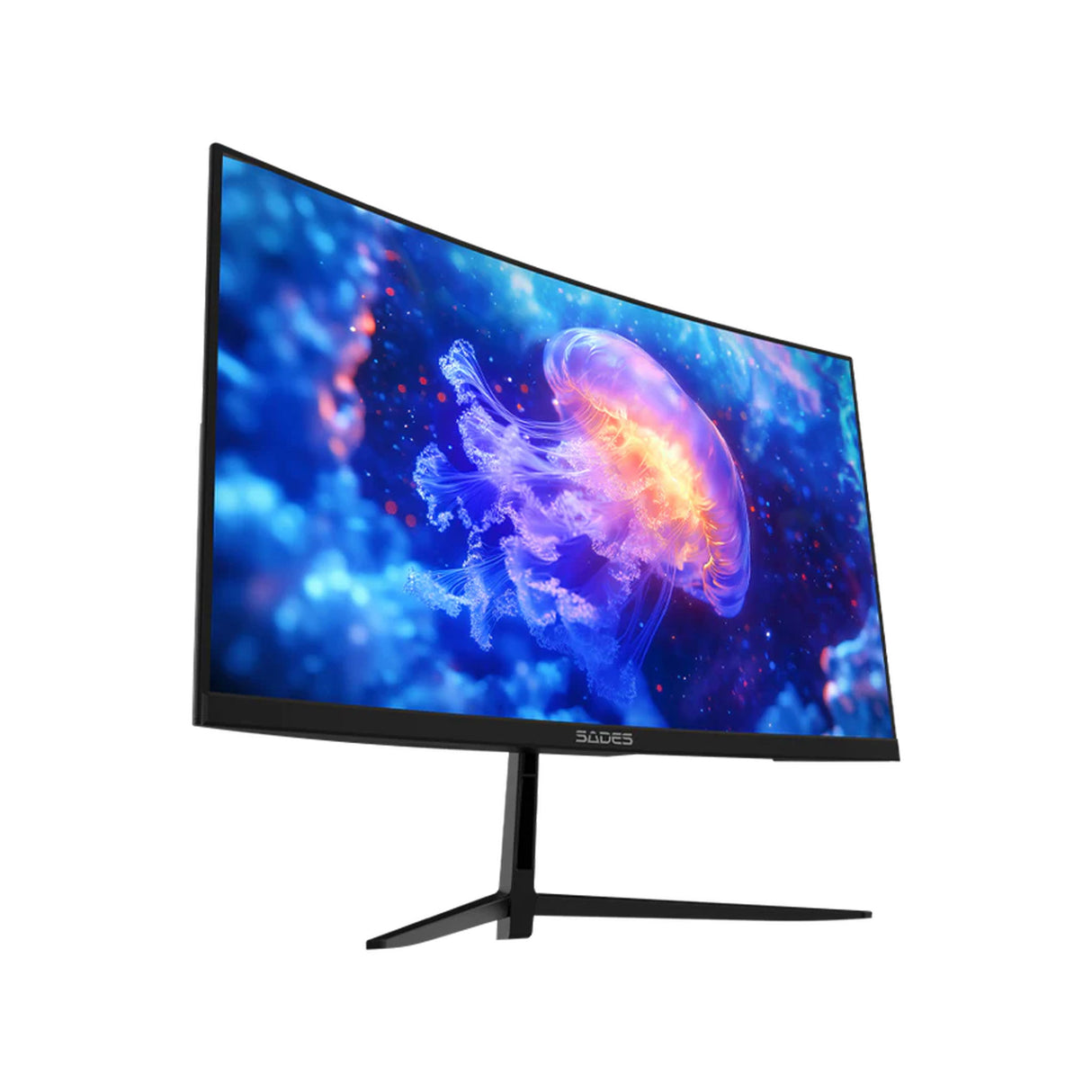 Sades NC-Pelagia 24 Inch FHD VA - 200Hz - 0.5ms - HDMI 2.1 Curved Gaming Monitor - Black