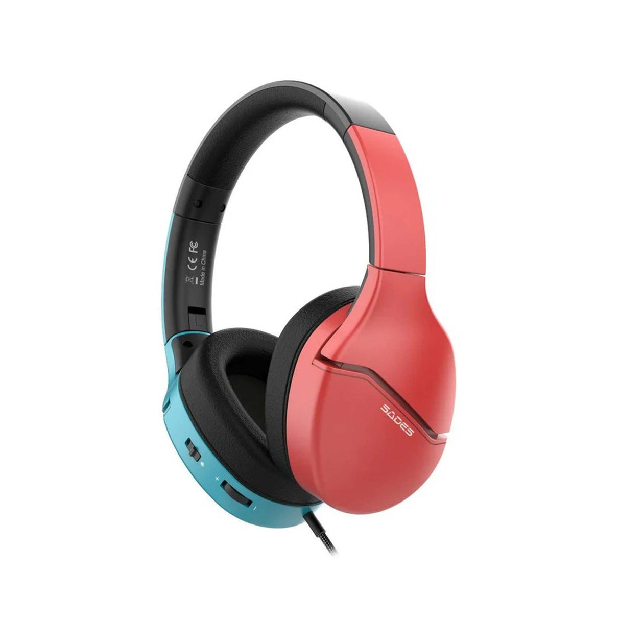 Sades S-Power Multiplatform - Wired - Gaming Headset - Blue & Red - Zayoom