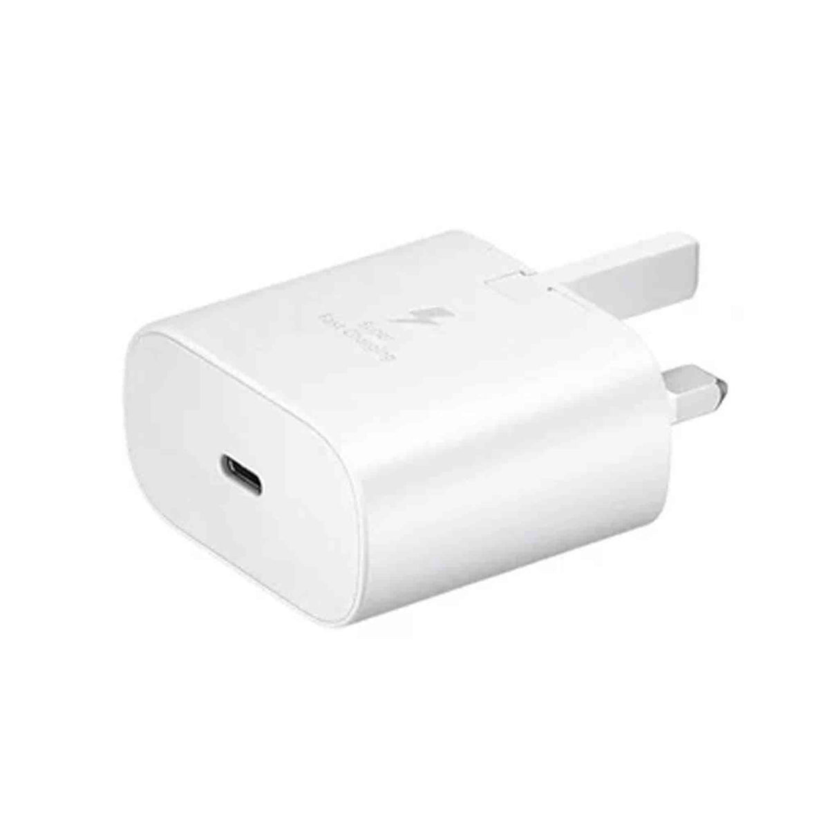 سامسونج محول السفر- 25 واط - مع كابل يو اس بي سي إلى يو اس بي سي - أبيض