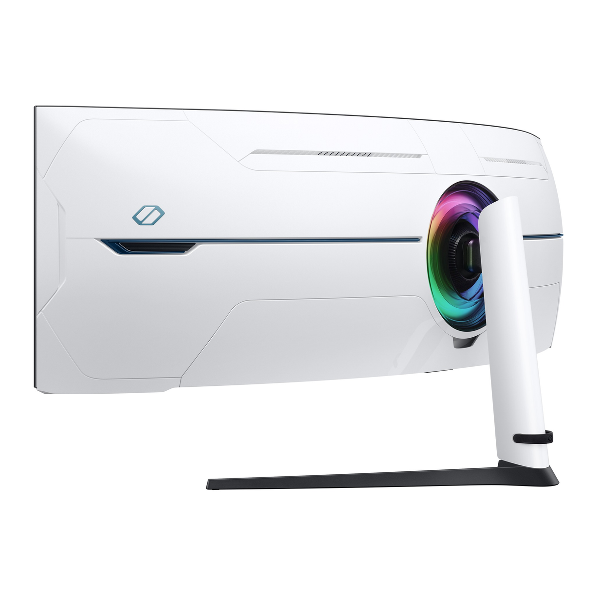 سامسونج شاشة ألعاب منحنية أوديسي نيو G9 مقاس 57 بوصة 8K دوال يو إتش دي بلوحة VA، بتردد 240 هرتز، وزمن استجابة 1 مللي ثانية، وتقنية HDMI 2.1، وتقنية فري سينك بريميوم برو