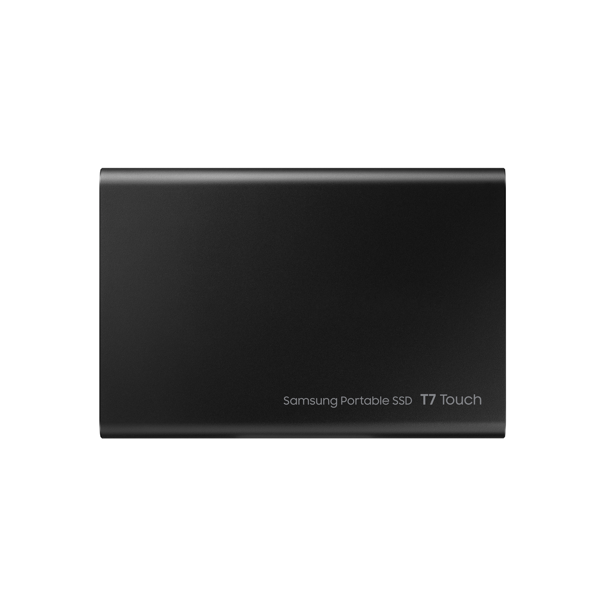 سامسونج وحدة تخزين محمولة T7 تاتش سعة 2 تيرابايت يو إس بي 3.2 مع ماسح بصمة الأصابع - أسود