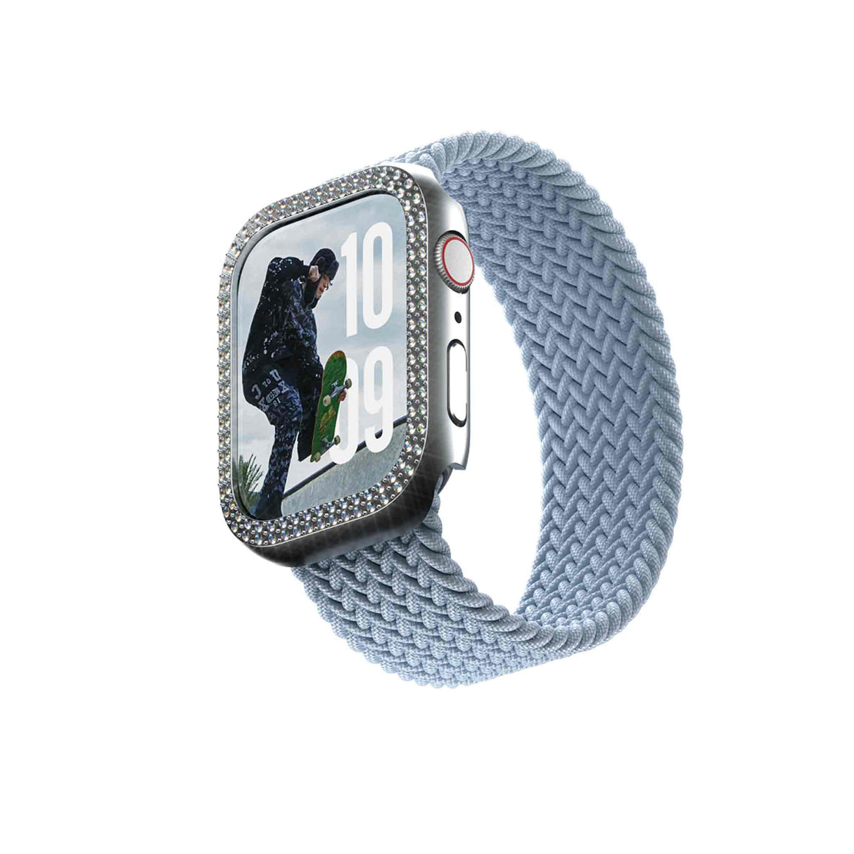 SAFE. by PanzerGlass® Screen Protector Bling Bumper Silver for Apple Watch Series 10 46mm - Zayoom