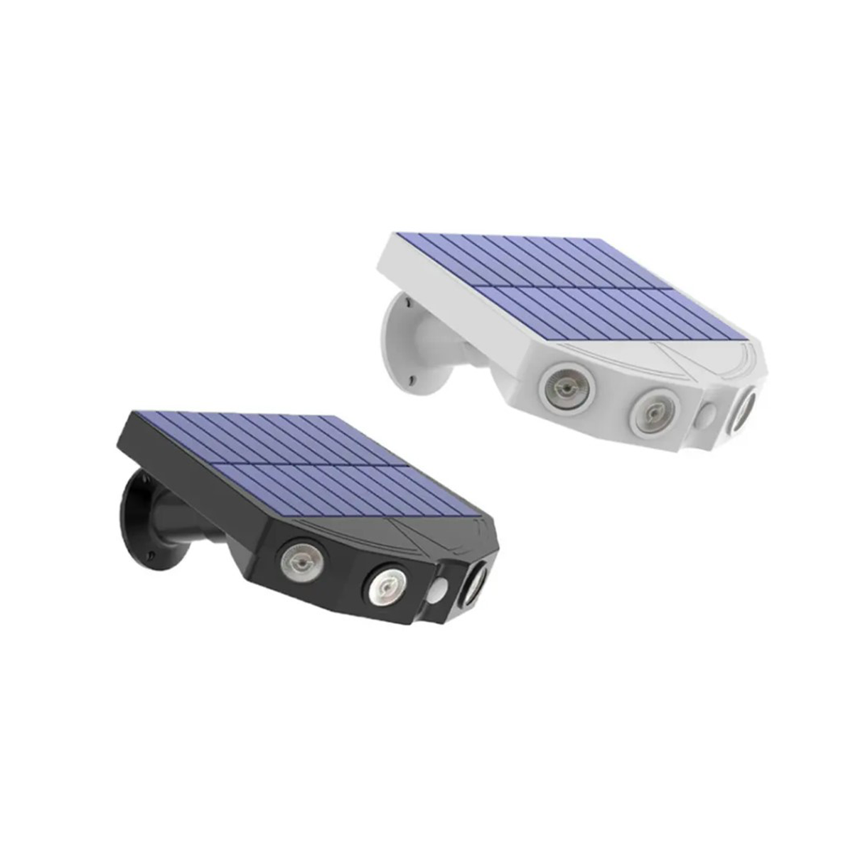 Set of 2 Smart Motion Sensor LED Solar Outdoor Security Light - Waterproof, Frost Resistant, and Energy Saving