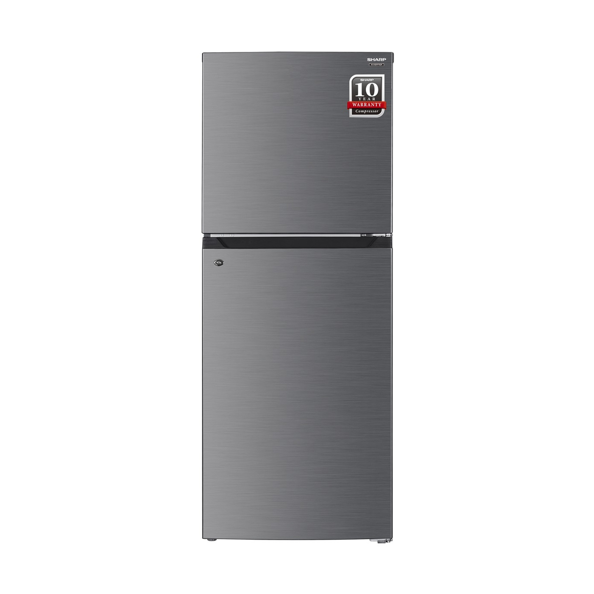 Sharp 333L Refrigerator Double Doors Inverter - Silver