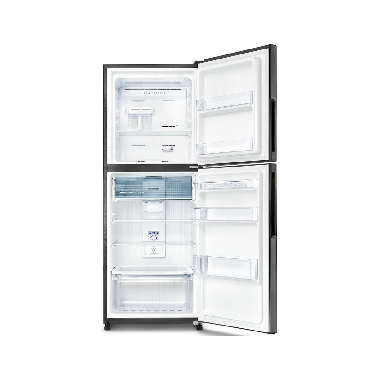 Sharp Top Mount 370L 13CFT Refrigerator - Dark Silver - Zayoom