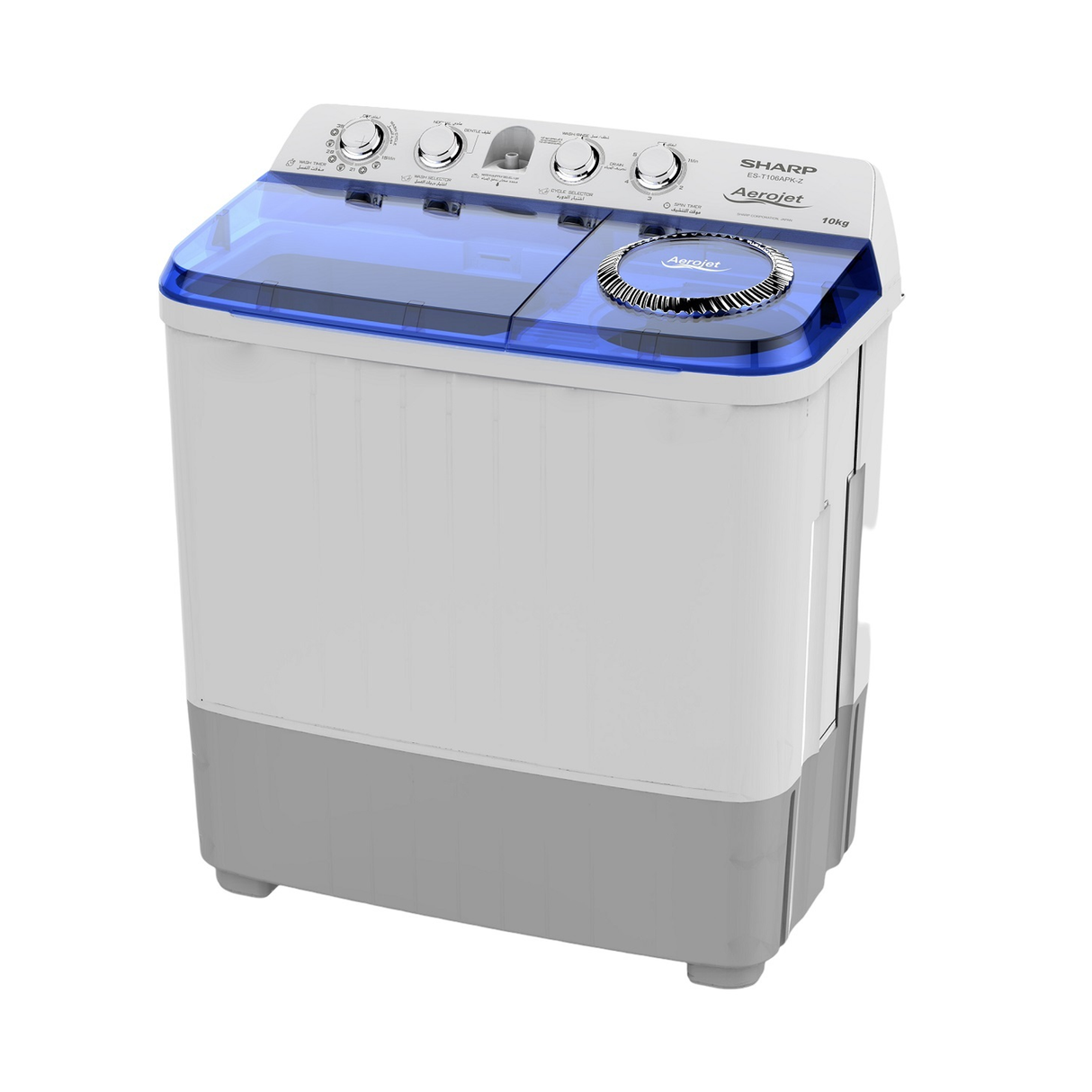 Sharp Twin Tub Washer 10kg Dryer 6.5kg - White