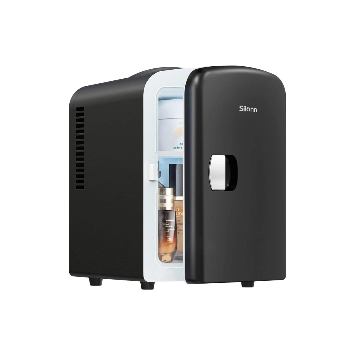 Silonn Cooler and Warmer Compact Mini Fridge 4L - Black - Zayoom