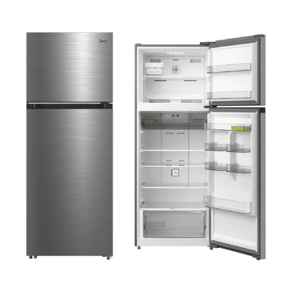 Midea Top Mount Freezer Refrigerator 463 Liters 16.3 CFT - Silver