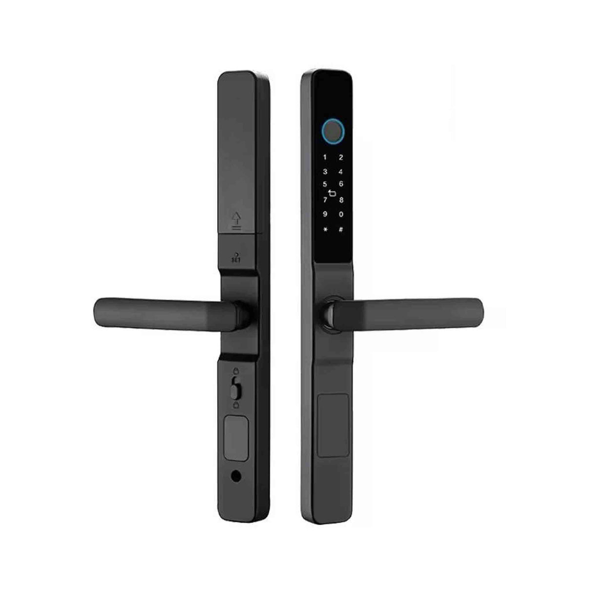 Smart Lock Intelligent Aluminum Door Tuya Black Expert-Verified Quality Zayoom Guaranteed