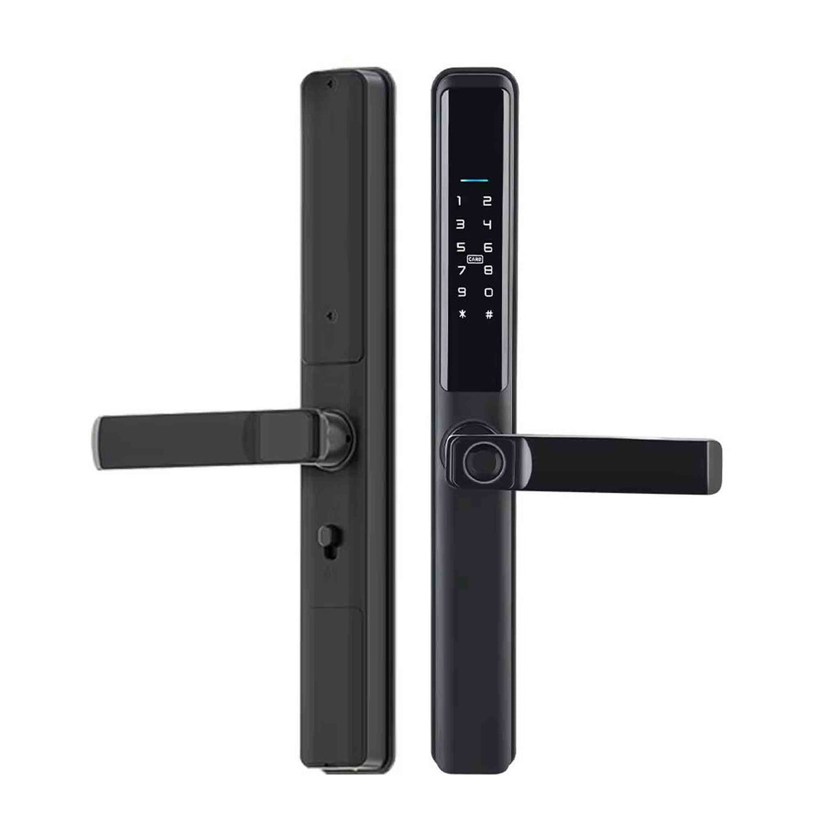 Smart Lock Intelligent Aluminum Door Tuya Black Expert-Verified Quality Zayoom Guaranteed