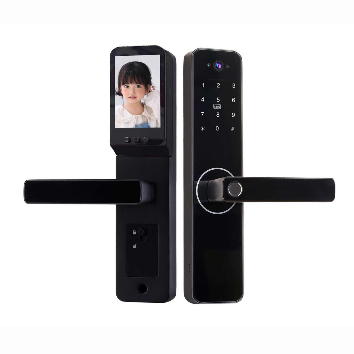 Smart Lock Intelligent Camera TUYA Black Expert-Verified Quality Zayoom Guaranteed