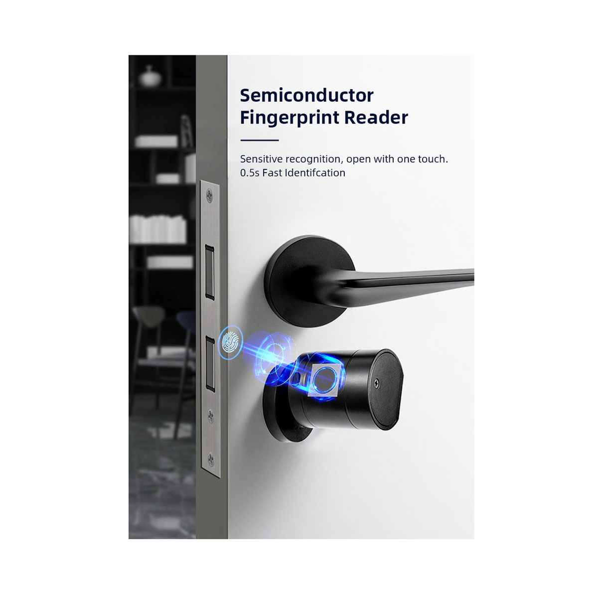 قفل أسطواني سمارت للأبواب الخشبية – 5 طرق فتح سمارت