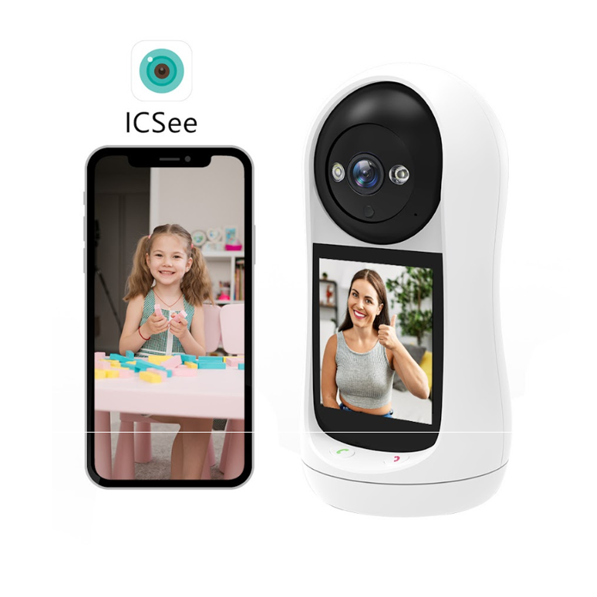Smart High-Resolution Wifi Camera With 3MP - Night Vision - Motion Detection - and Two-Way Audio