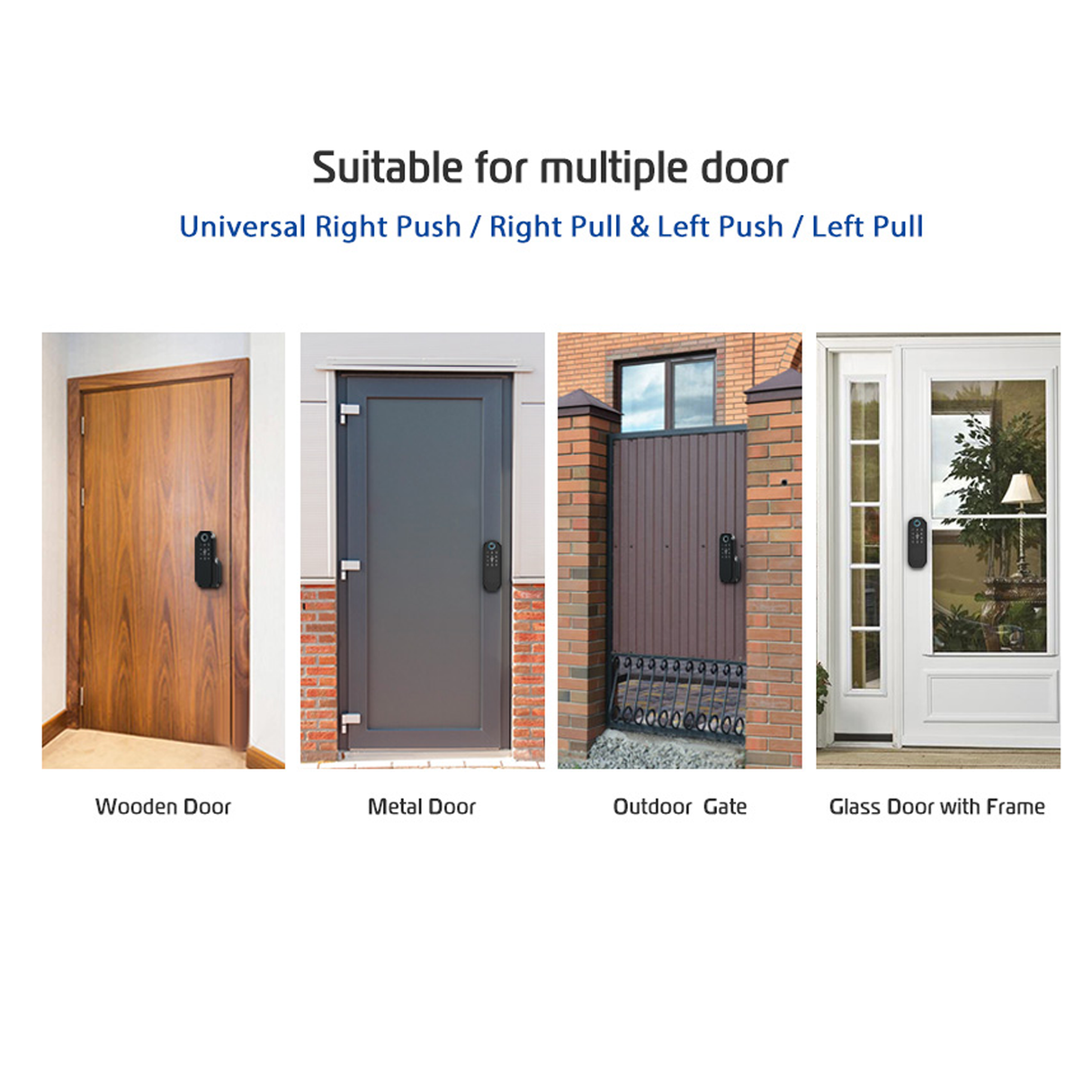 قفل خارجي سمارت للبوابات المعدنية VD08