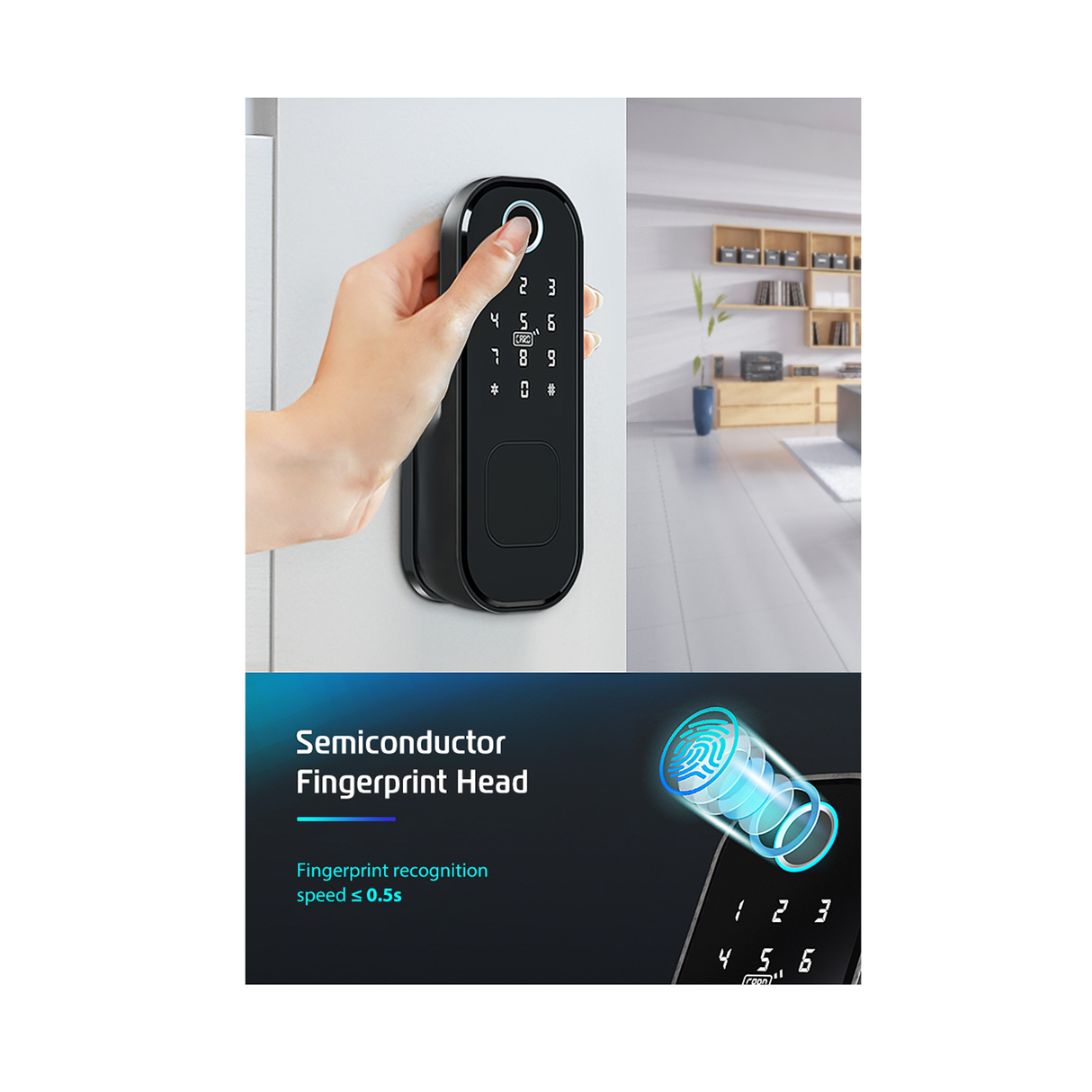 قفل خارجي سمارت للبوابات المعدنية VD08