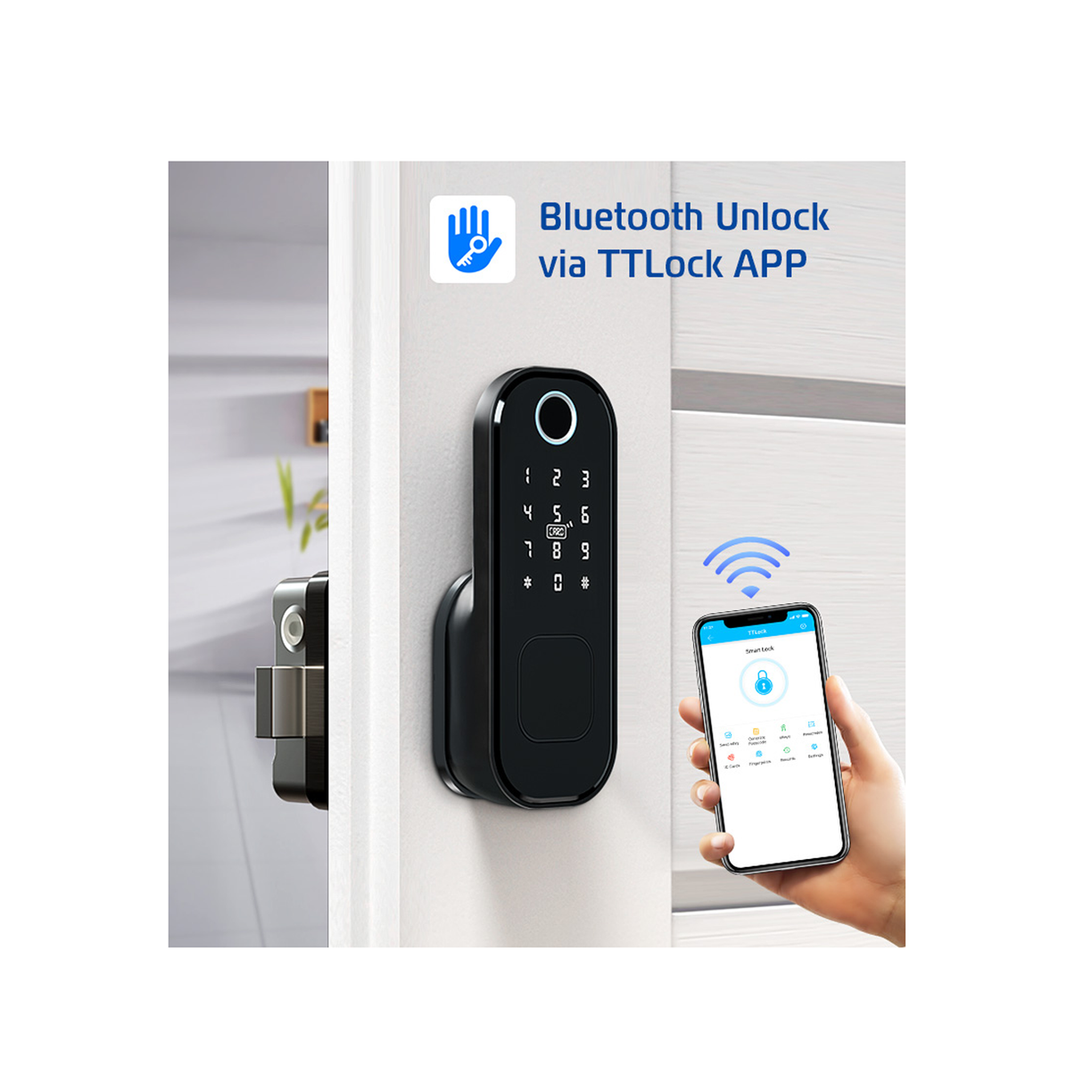 قفل خارجي سمارت للبوابات المعدنية VD08