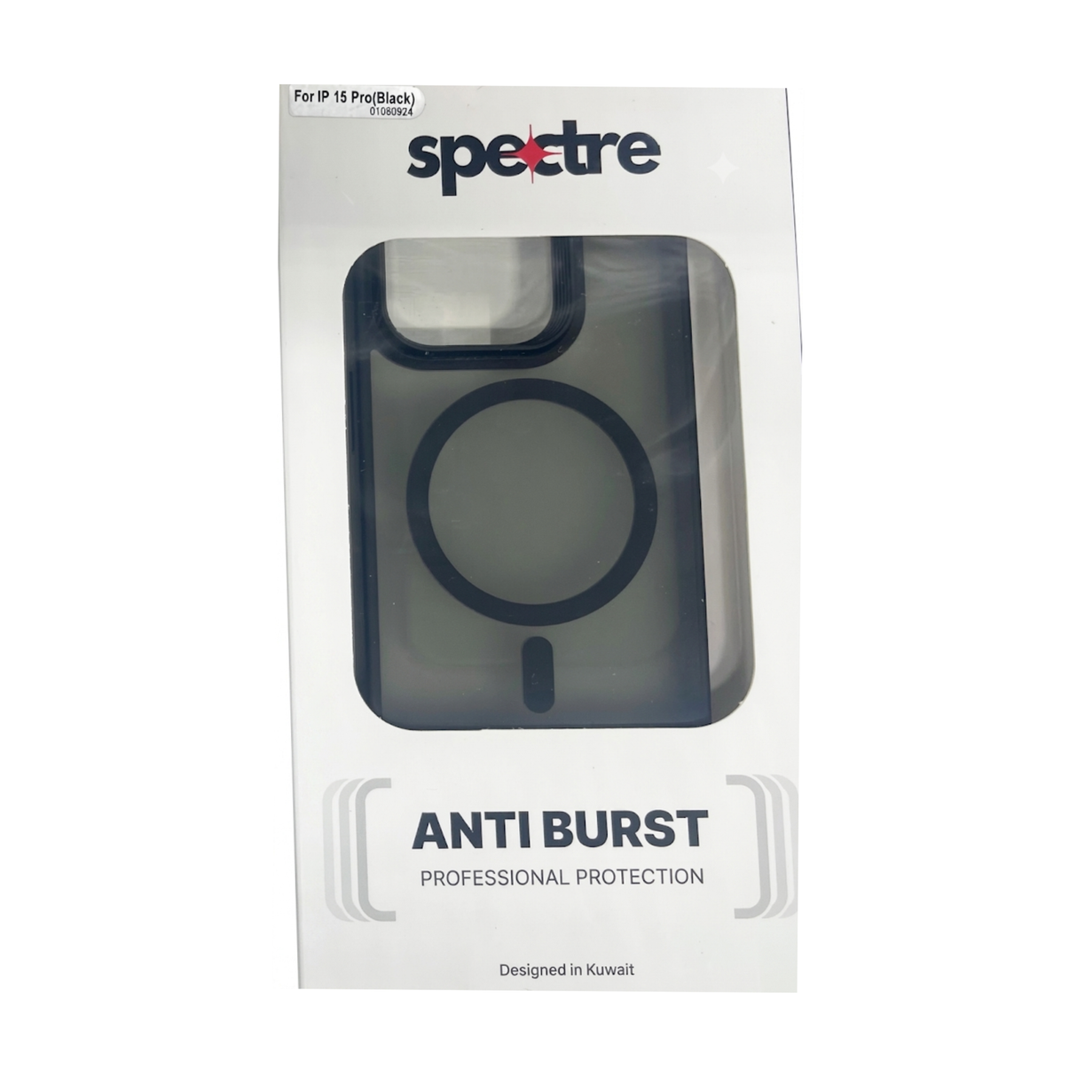 Spectre Stealth Case For iPhone 15 Pro - AG - Black