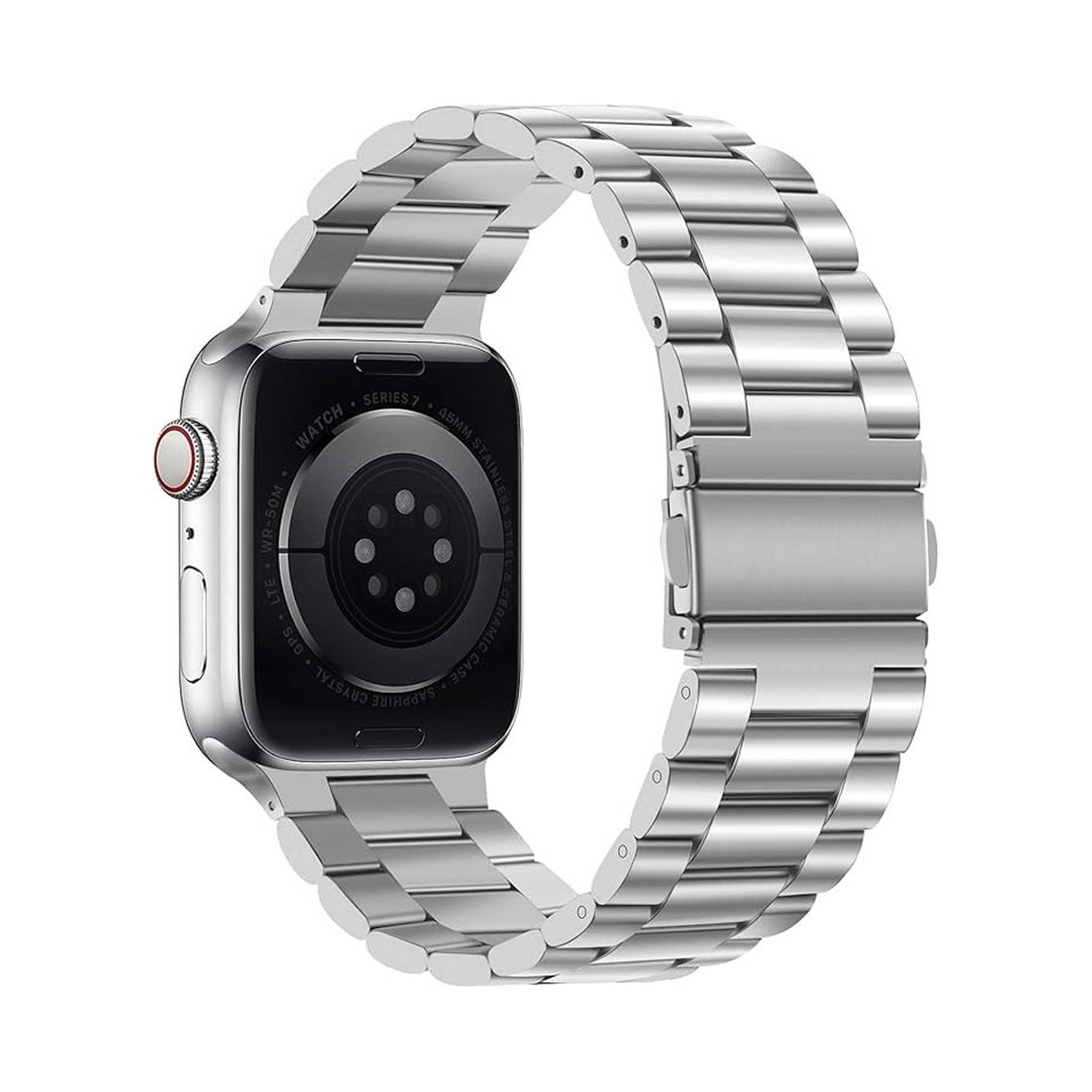 Stainless Steel Metal Band for Apple Watch 42/44/45/49mm - Silver - Zayoom