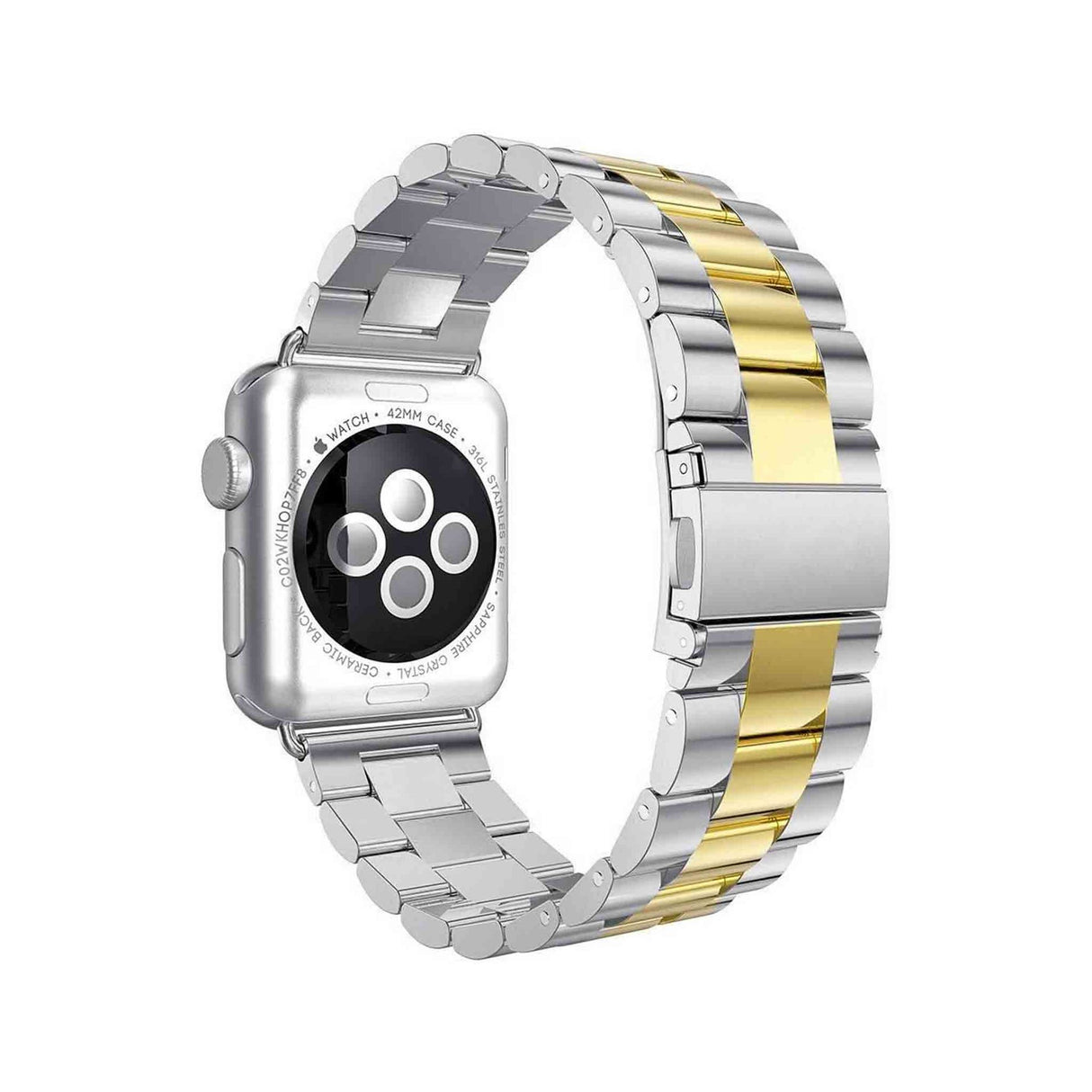 Stainless Steel Metal Band for Apple Watch 42/44/45/49mm - Gold - Zayoom