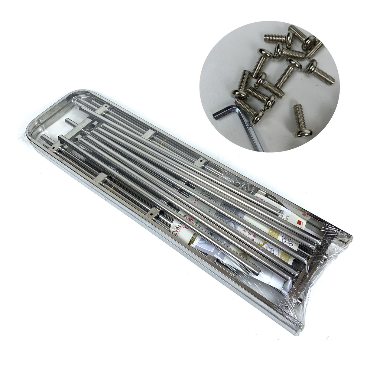 رف أحذية متعدد الطبقات من الفولاذ المقاوم للصدأ قابل للطي للأحذية والكتب والملابس وتخزين متعدد الأغراض – سعة 15 زوج – 5 طبقات