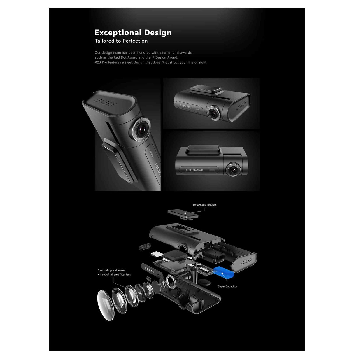 استي ليت تايم داش كاميرا بدقة 2K مع مراقبة عن بُعد عبر شبكة 4G وتتبع GPS