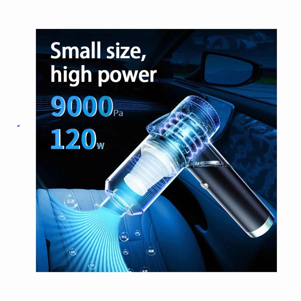 Suction Handheld Portable Vacuum Cleaner for Car, Pets & Home