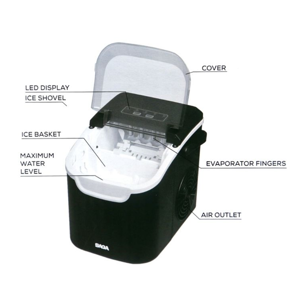 SAGA 12 kg Ice Maker - SG-9057