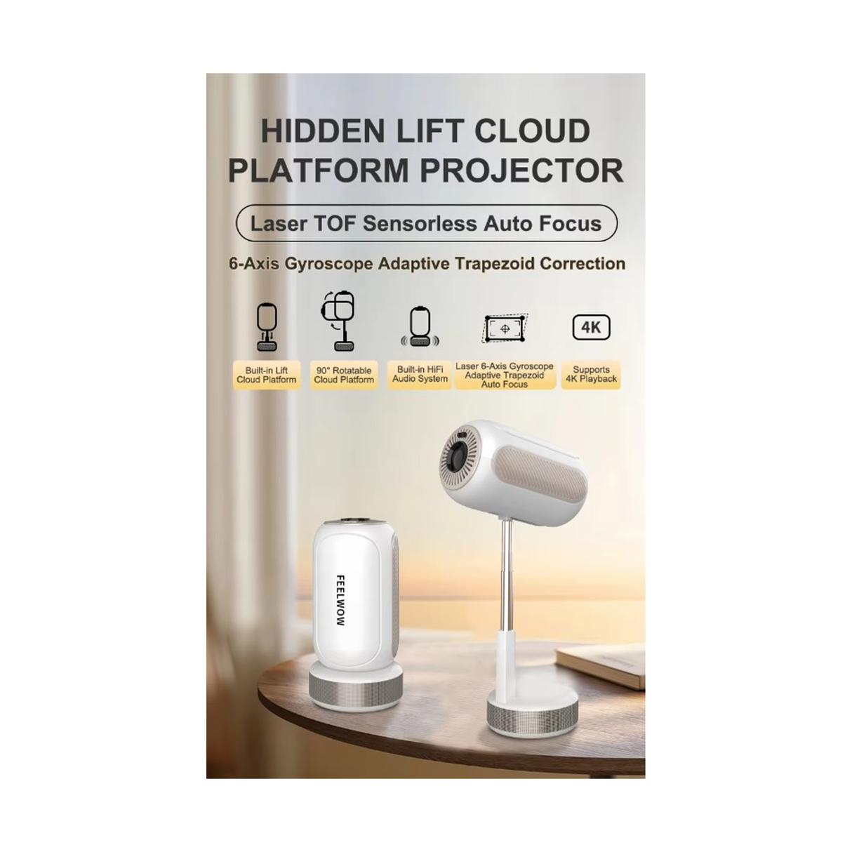 TS-16 Mini Smart Android Projector 1080p 4K - 9007002063