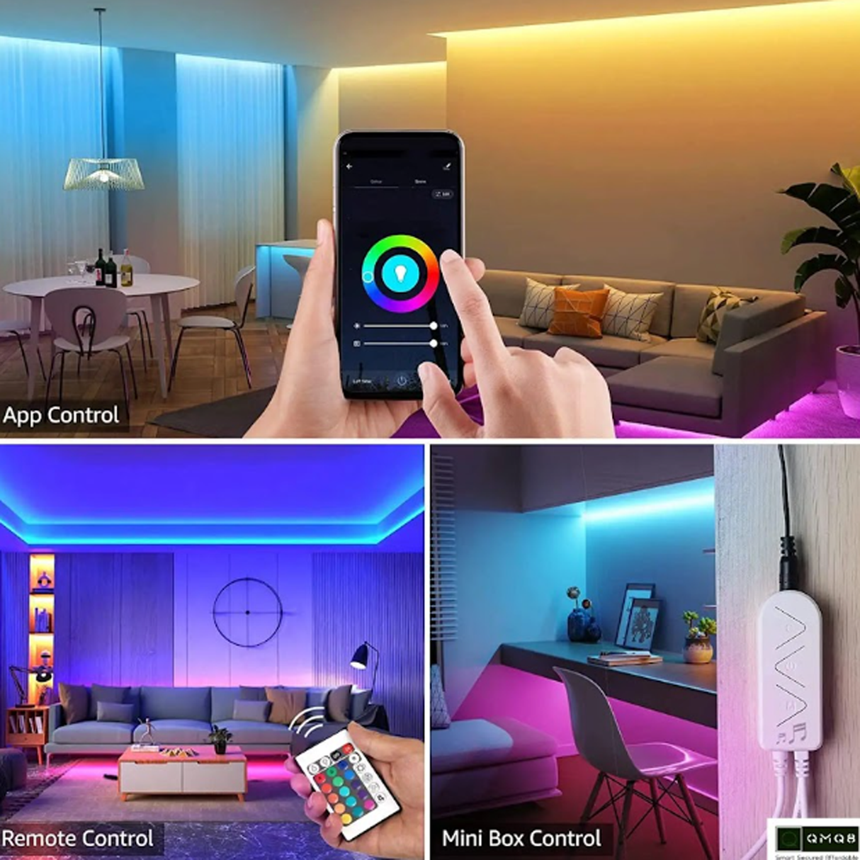 TUYA Smart WiFi Strip Light 5 Meters RGB+CW(2700- 6500K) WiFi + Bluetooth Dual Mode