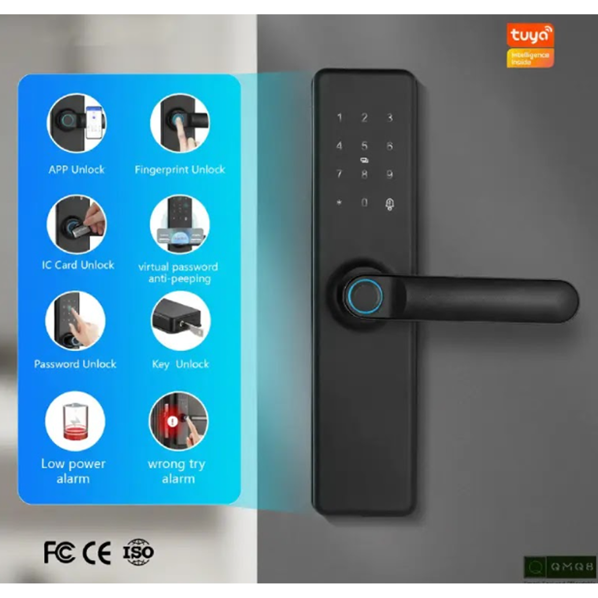 TUYA Smart Wooden Door Lock | 5 Unlock Methods | Wooden Doors Compatible